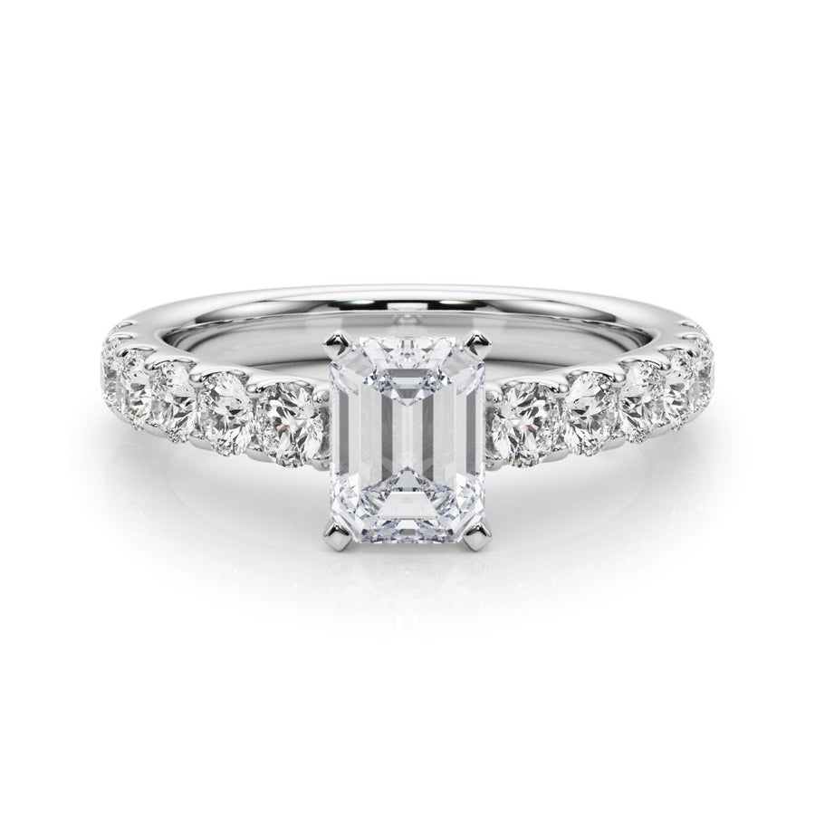 ENGAGEMENT RINGS SINGLE ROW PRONG SET - Image 4