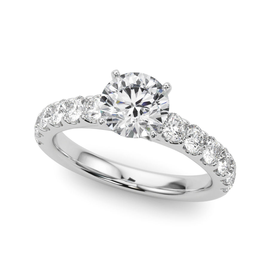 ENGAGEMENT RINGS SINGLE ROW PRONG SET - Image 2