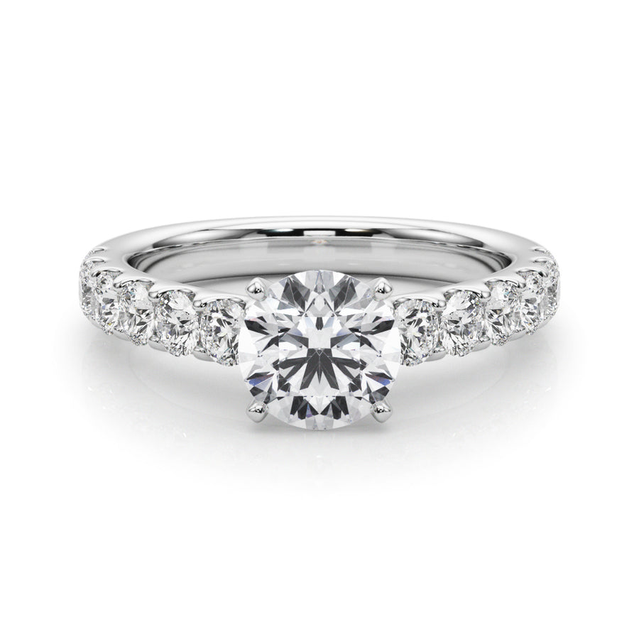 ENGAGEMENT RINGS SINGLE ROW PRONG SET - Image 3