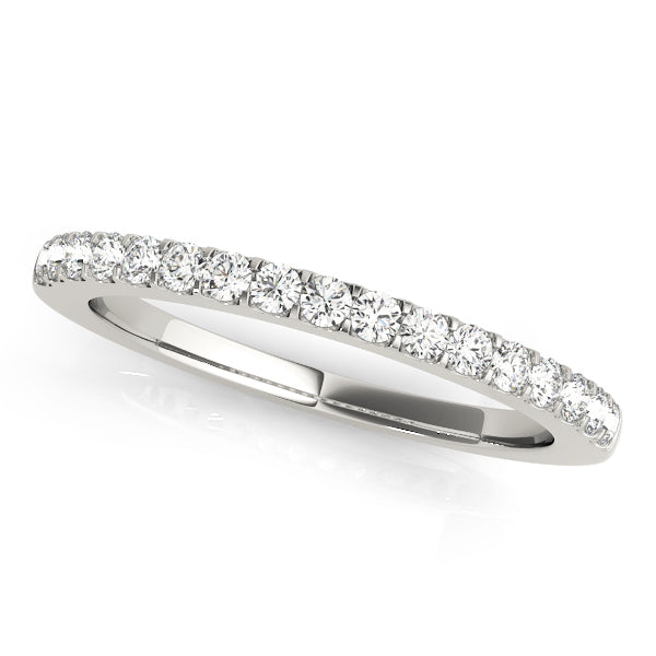 Classic Wedding Band with Prong-Set Diamonds, 1/4 Carat Total Weight, SI1-SI2 G-H Quality