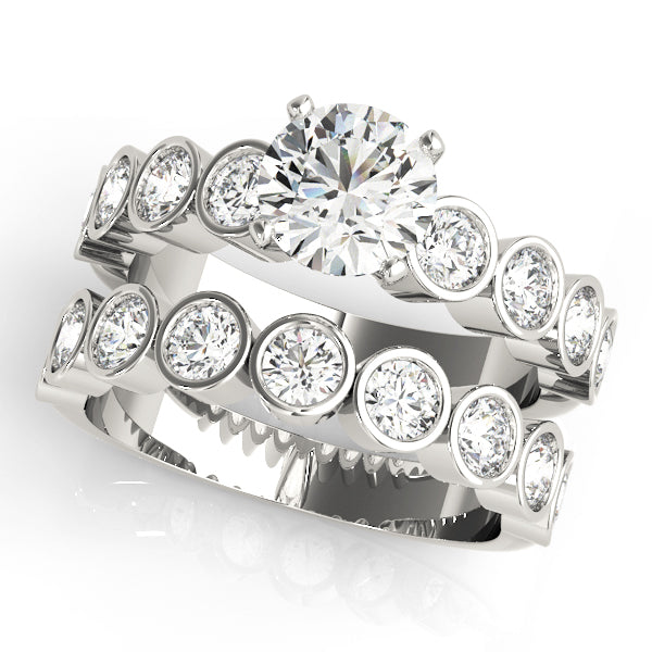 ENGAGEMENT RINGS SINGLE ROW BEZEL SET - Image 9