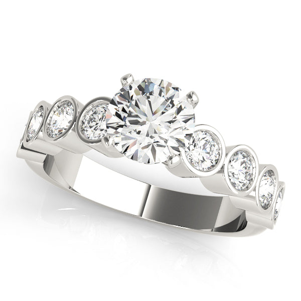 ENGAGEMENT RINGS SINGLE ROW BEZEL SET - Image 2