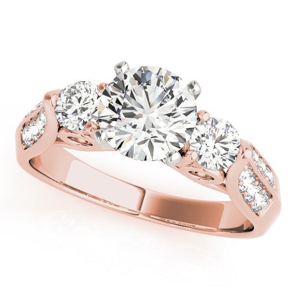 ENGAGEMENT RINGS 3 STONE ROUND - Image 8