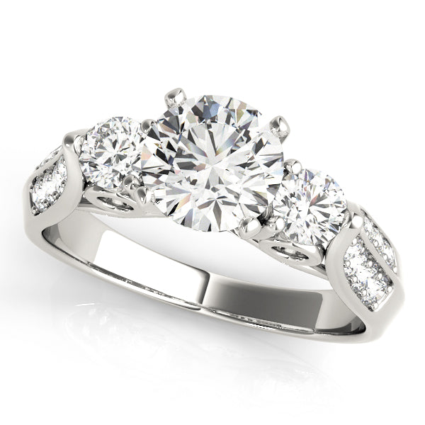 ENGAGEMENT RINGS 3 STONE ROUND - Image 2