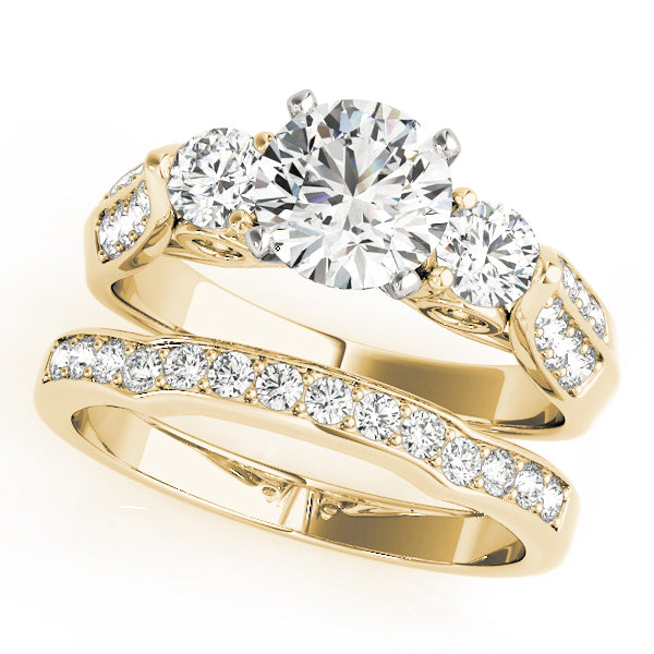 ENGAGEMENT RINGS 3 STONE ROUND - Image 7