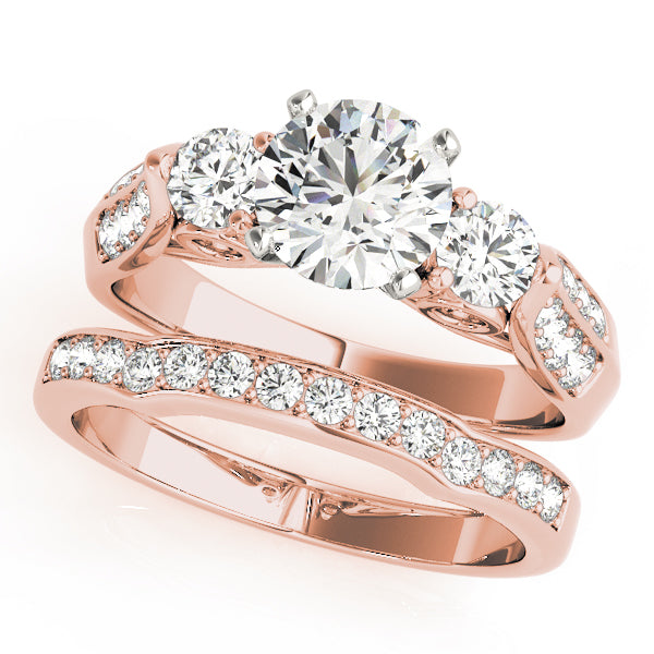 ENGAGEMENT RINGS 3 STONE ROUND - Image 3