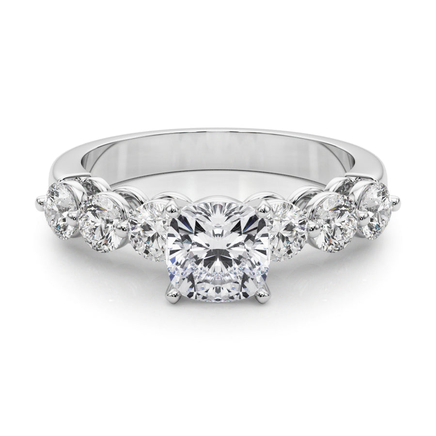 ENGAGEMENT RINGS SINGLE ROW PRONG SET - Image 8