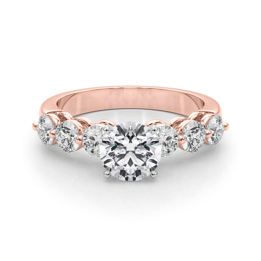 ENGAGEMENT RINGS SINGLE ROW PRONG SET - Image 5