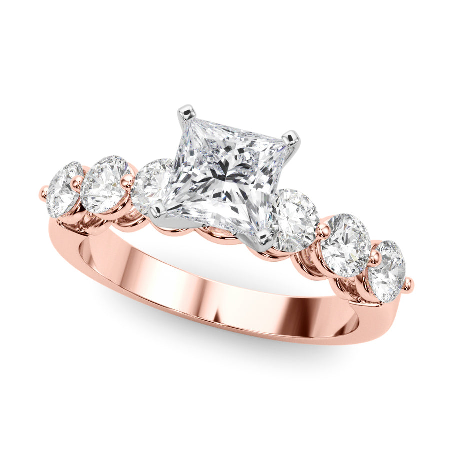 ENGAGEMENT RINGS SINGLE ROW PRONG SET - Image 7