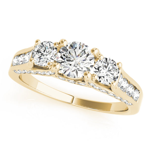 ENGAGEMENT RINGS 3 STONE ROUND - Image 5