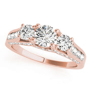 ENGAGEMENT RINGS 3 STONE ROUND - Image 8