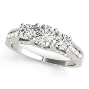 ENGAGEMENT RINGS 3 STONE ROUND - Image 2