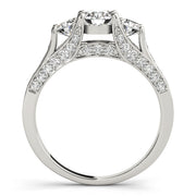 ENGAGEMENT RINGS 3 STONE ROUND - Image 4