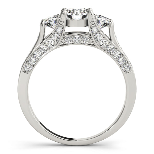 ENGAGEMENT RINGS 3 STONE ROUND - Image 4