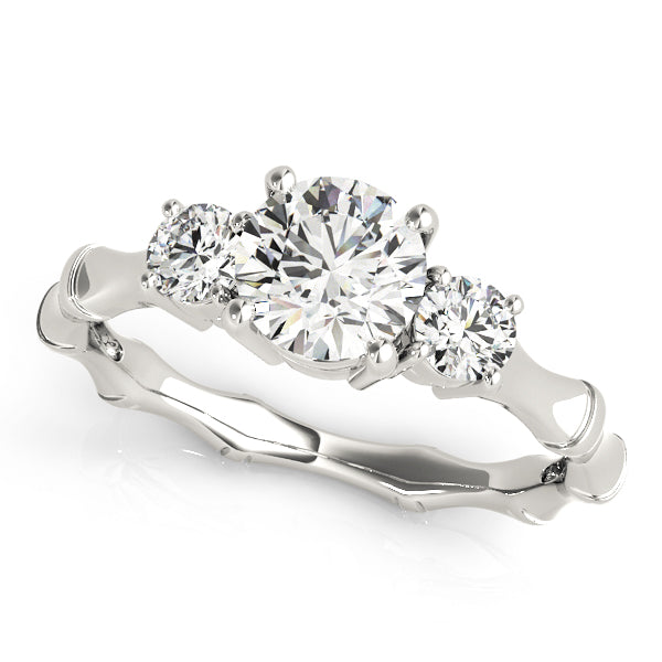 ENGAGEMENT RINGS 3 STONE ROUND - Image 2