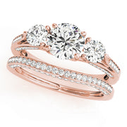 ENGAGEMENT RINGS 3 STONE ROUND - Image 10