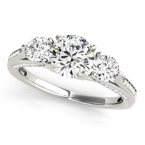 ENGAGEMENT RINGS 3 STONE ROUND - Image 2