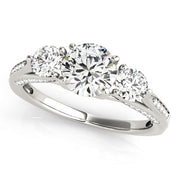 ENGAGEMENT RINGS 3 STONE ROUND - Image 2