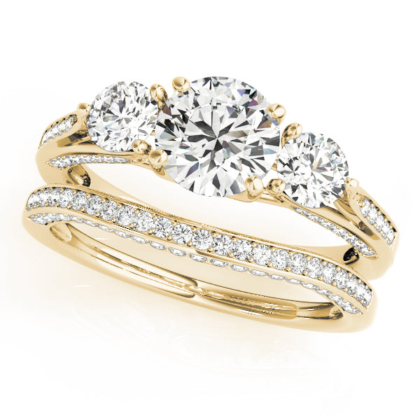 ENGAGEMENT RINGS 3 STONE ROUND - Image 8