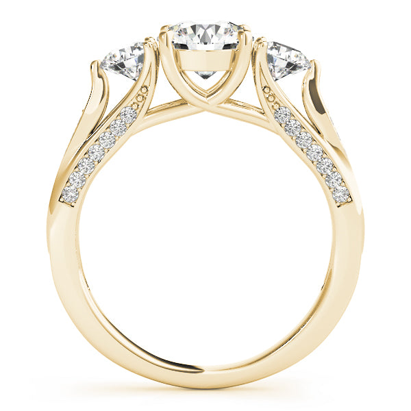 ENGAGEMENT RINGS 3 STONE ROUND - Image 4