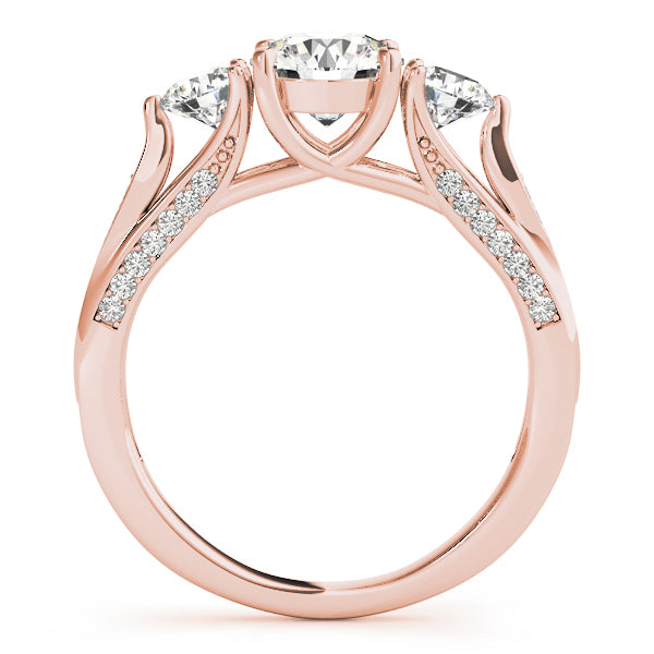 ENGAGEMENT RINGS 3 STONE ROUND - Image 7