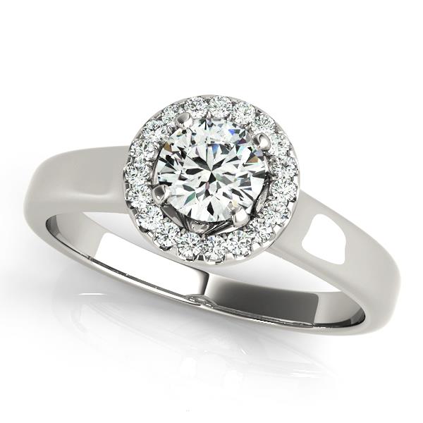 ENGAGEMENT RINGS HALO ROUND - Image 2