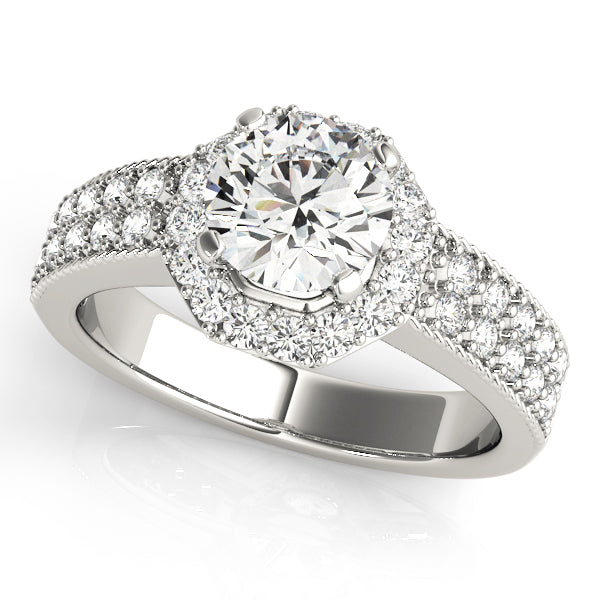 ENGAGEMENT RINGS HALO ROUND - Image 2
