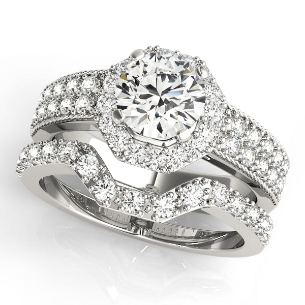 ENGAGEMENT RINGS HALO ROUND - Image 5