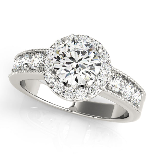 ENGAGEMENT RINGS HALO ROUND - Image 2