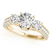 ENGAGEMENT RINGS 3 STONE ROUND - Image 7