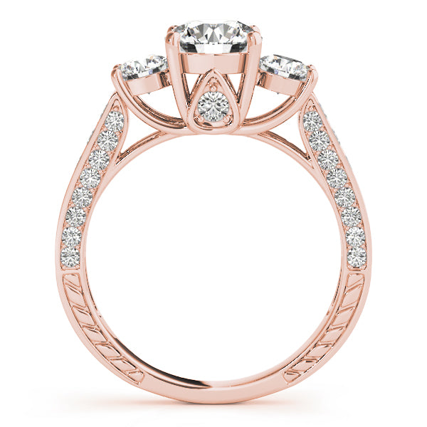 ENGAGEMENT RING 3 STONE ROUND - Image 10