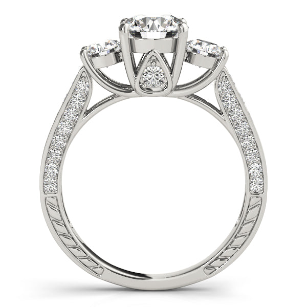 ENGAGEMENT RING 3 STONE ROUND - Image 5