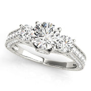 ENGAGEMENT RING 3 STONE ROUND - Image 2