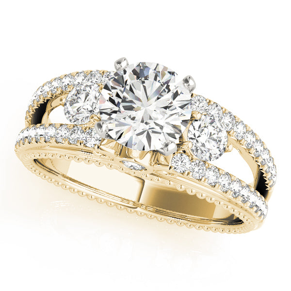 ENGAGEMENT RINGS 3 STONE ROUND - Image 10