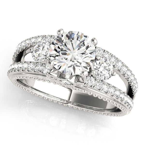 ENGAGEMENT RINGS 3 STONE ROUND - Image 2