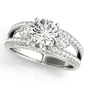ENGAGEMENT RINGS 3 STONE ROUND - Image 2
