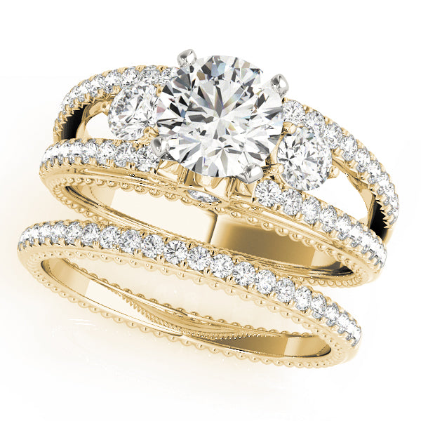 ENGAGEMENT RINGS 3 STONE ROUND - Image 7