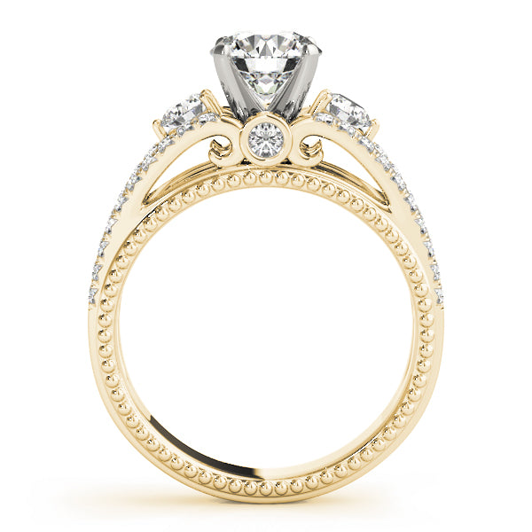ENGAGEMENT RINGS 3 STONE ROUND - Image 9