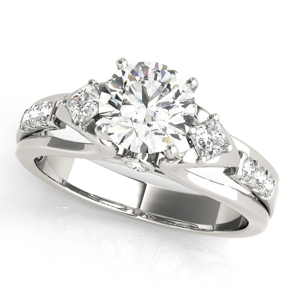 ENGAGEMENT RINGS 3 STONE ROUND - Image 2