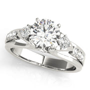 ENGAGEMENT RINGS 3 STONE ROUND - Image 2