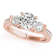 ENGAGEMENT RINGS 3 STONE ROUND - Image 4