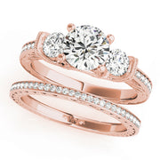 ENGAGEMENT RINGS 3 STONE ROUND - Image 7