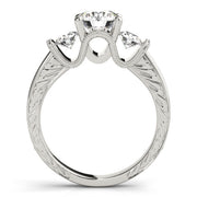 ENGAGEMENT RINGS 3 STONE ROUND - Image 8