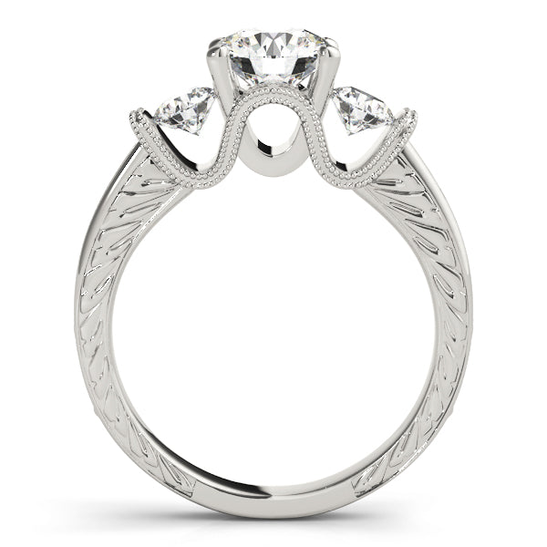 ENGAGEMENT RINGS 3 STONE ROUND - Image 8