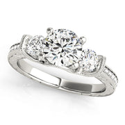 ENGAGEMENT RINGS 3 STONE ROUND - Image 2