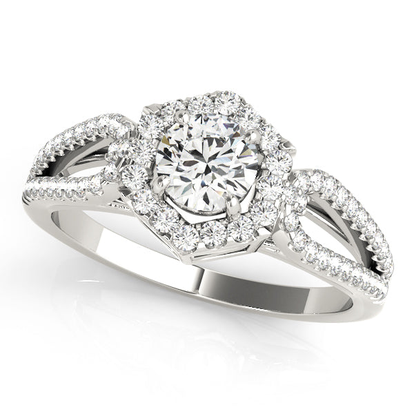 ENGAGEMENT RINGS HALO ROUND - Image 2