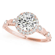 ENGAGEMENT RINGS HALO ROUND - Image 8