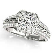 ENGAGEMENT RINGS HALO ROUND - Image 2