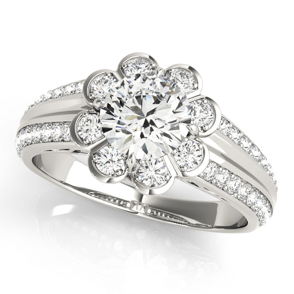ENGAGEMENT RINGS HALO ROUND - Image 2