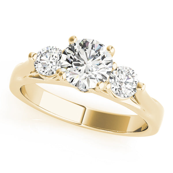 ENGAGEMENT RINGS 3 STONE ROUND - Image 3